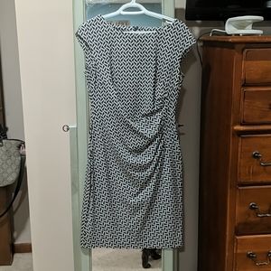 Anne Klein black and white dress size 8